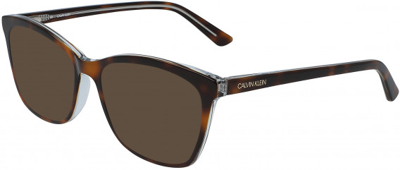 Calvin Klein CK19529 sunglasses in Soft Tortoise/Light Blue
