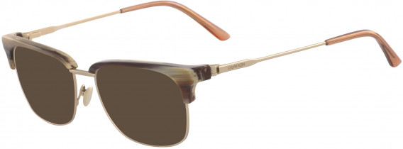 Calvin Klein CK18124 sunglasses in Amber Horn