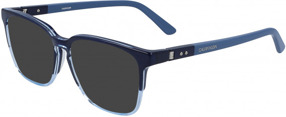 Calvin Klein CK19511 sunglasses in Crystal Light Blue/Navy