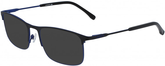 Lacoste L2252 sunglasses in Matte Black/Blue