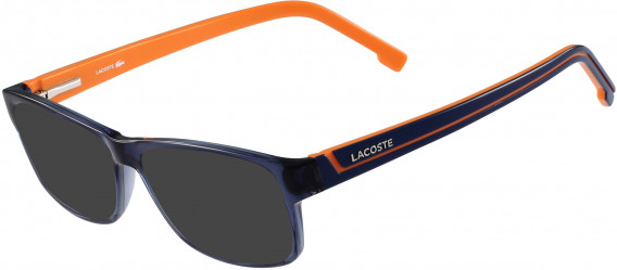 Lacoste L2707 sunglasses in Blue Steel/Orange