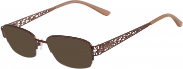 Marchon NYC TRES JOLIE 160-50 sunglasses in Shiny Brown