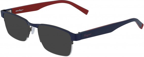 Salvatore Ferragamo SF2186-53 sunglasses in Matte Blue