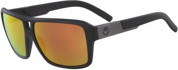 Dragon DR THE JAM LL ION sunglasses in Matte Black/Ll Red Ion