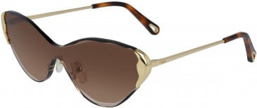 Chloé CE163S sunglasses in Gold/Gradient Brown
