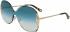 Chloé CE162S sunglasses in Gold/Gradient Petrol