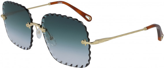 Chloé CE161S sunglasses in Gold/Gradient Petrol