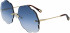 Chloé CE156S sunglasses in Gold/Gradient Blue