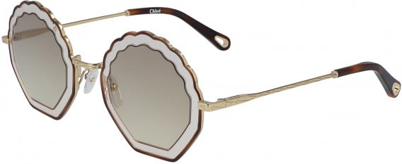 Chloé CE147S sunglasses in Havana Light Peach/Gradient Br