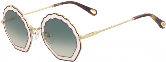 Chloé CE147S sunglasses in Havana Rose/Gradient Green