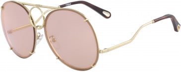 Chloé CE145S sunglasses in Gold/Flash Peach/Blue