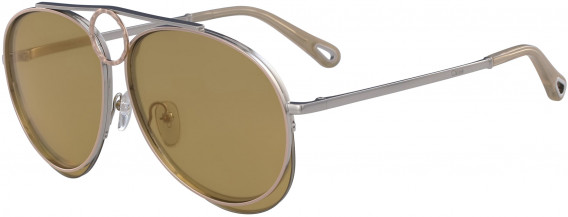 Chloé CE144S sunglasses in Silver/Copper/Yellow Mirror