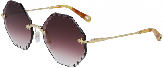 Chloé CE143S sunglasses in Gold/Gradient Burgundy