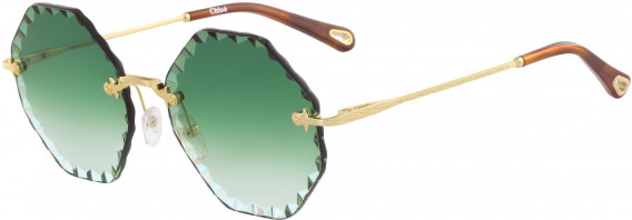 Chloé CE143S sunglasses in Gold/Gradient Green