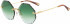 Chloé CE143S sunglasses in Gold/Gradient Green