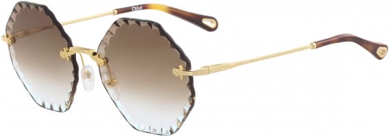 Chloé CE143S sunglasses in Gold/Gradient Brown
