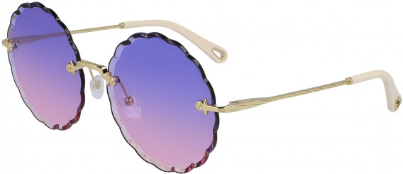 Chloé CE142S-60 sunglasses in Gold/Violet Fuchsia