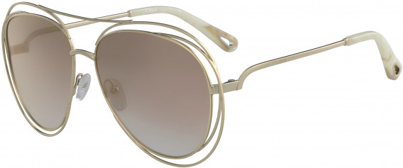Chloé CE134S sunglasses in Gold/Marble/Revo Rose Peach Le