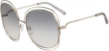 Chloé CE126S sunglasses in Gold/Transparent Light Grey