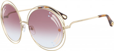 Chloé CE114SRI sunglasses in Gold/Gr Burgundy Lens W/Print