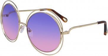 Chloé CE114SD-58 sunglasses in Gold/Violet Fuchsia