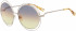 Chloé CE114SD-58 sunglasses in Gold/Grey Orange Yellow Lens