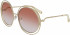 Chloé CE114SC sunglasses in Gold/Gradient Peach