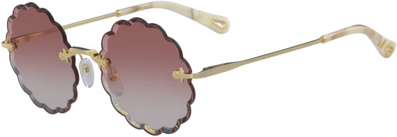 Chloé CE142S-53 sunglasses in Gold/Gradient Coral