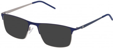 Fila VF9808 sunglasses in Matt Palladium/Blue
