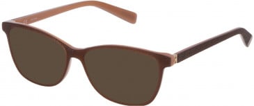 Escada VESA04 sunglasses in Brown Top/Opal Rose