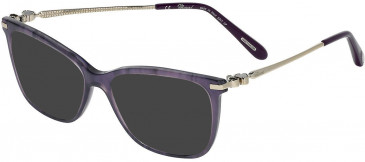 Chopard VCH266S sunglasses in Transparent Purple/Gray Melange