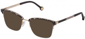 CH Carolina Herrera VHE138 sunglasses in Shiny Total Rose Gold