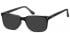 SFE-10563 sunglasses in Black/Clear