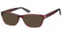 SFE-10567 sunglasses in Burgundy/Clear