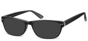SFE-10567 sunglasses in Black/Clear