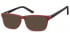SFE-10561 sunglasses in Burgundy/Black