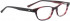 ENTOURAGE OF 7 LINDSAY glasses in Dark Grey/Red