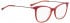 BELLINGER LESS1887 glasses in Red