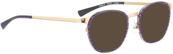 BELLINGER CIRCLE-X sunglasses in Gold