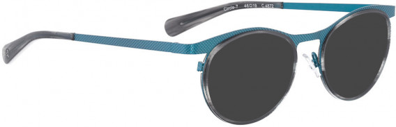 BELLINGER CIRCLE-7 sunglasses in Turquoise Grey