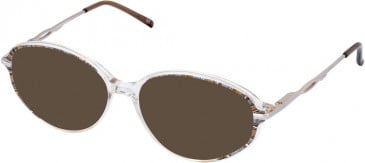Cameo CHARLOTTE-54 sunglasses in Brown and Crystal