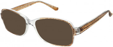 Matrix 817-53 sunglasses in Brown and Crystal