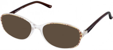 Cameo HEIDI-54 sunglasses in Brown and Crystal