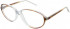 Matrix 818-55 glasses in Brown and Crystal