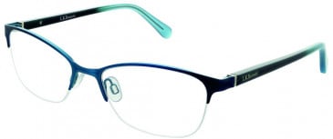 L.K.Bennett 47 glasses in Blue and Turquoise