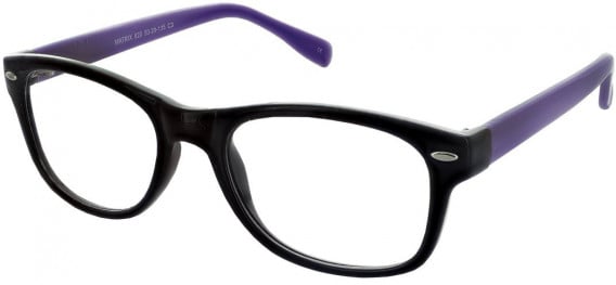Matrix 820 glasses in Black and Purple