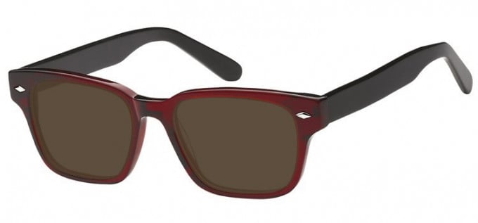 Sunglasses in Clear Red/Black