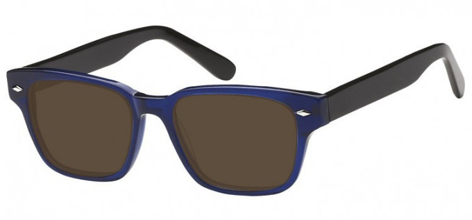 Sunglasses in Clear Blue/Black