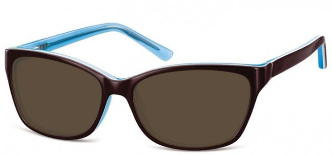 Sunglasses in Brown/Turquoise