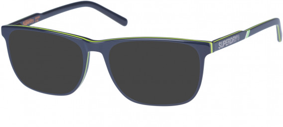 Superdry SDO-CONOR sunglasses in Grey Lime